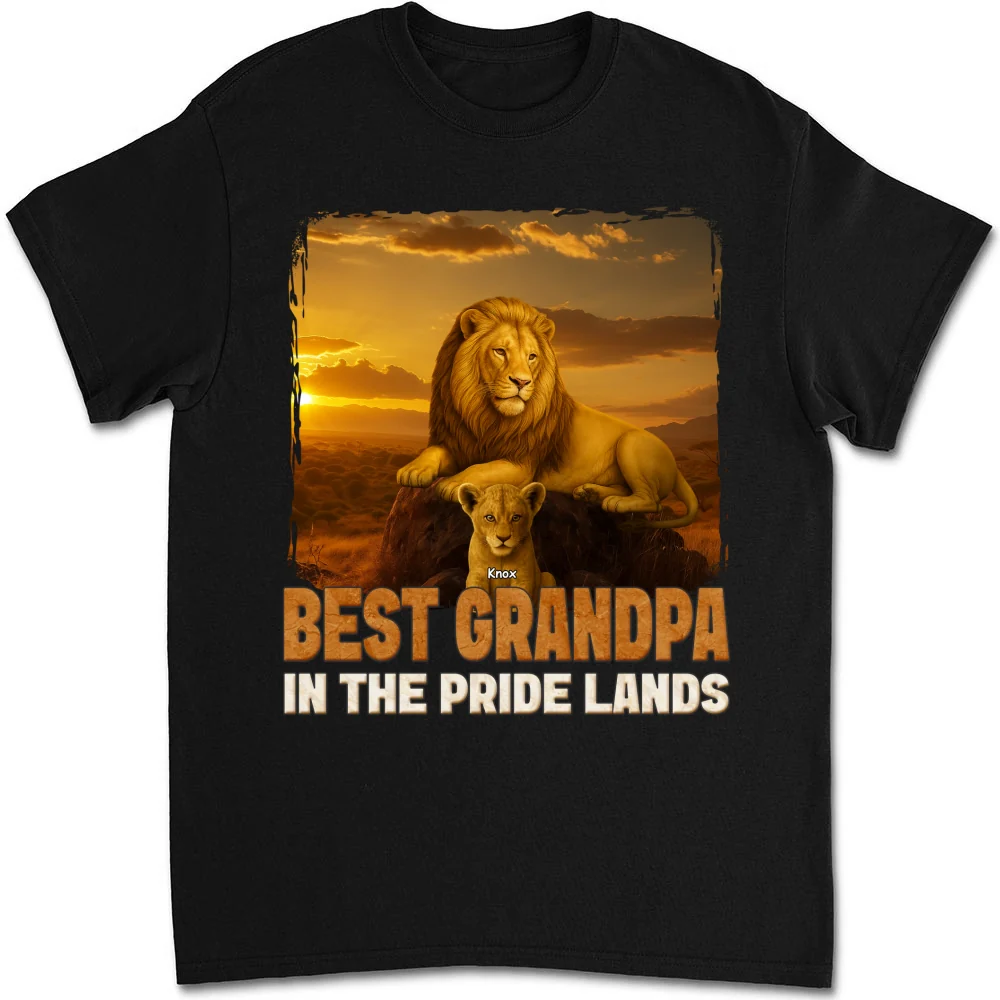 Best Dad In The Pride Lands - Personalized Custom Shirt - Image 6