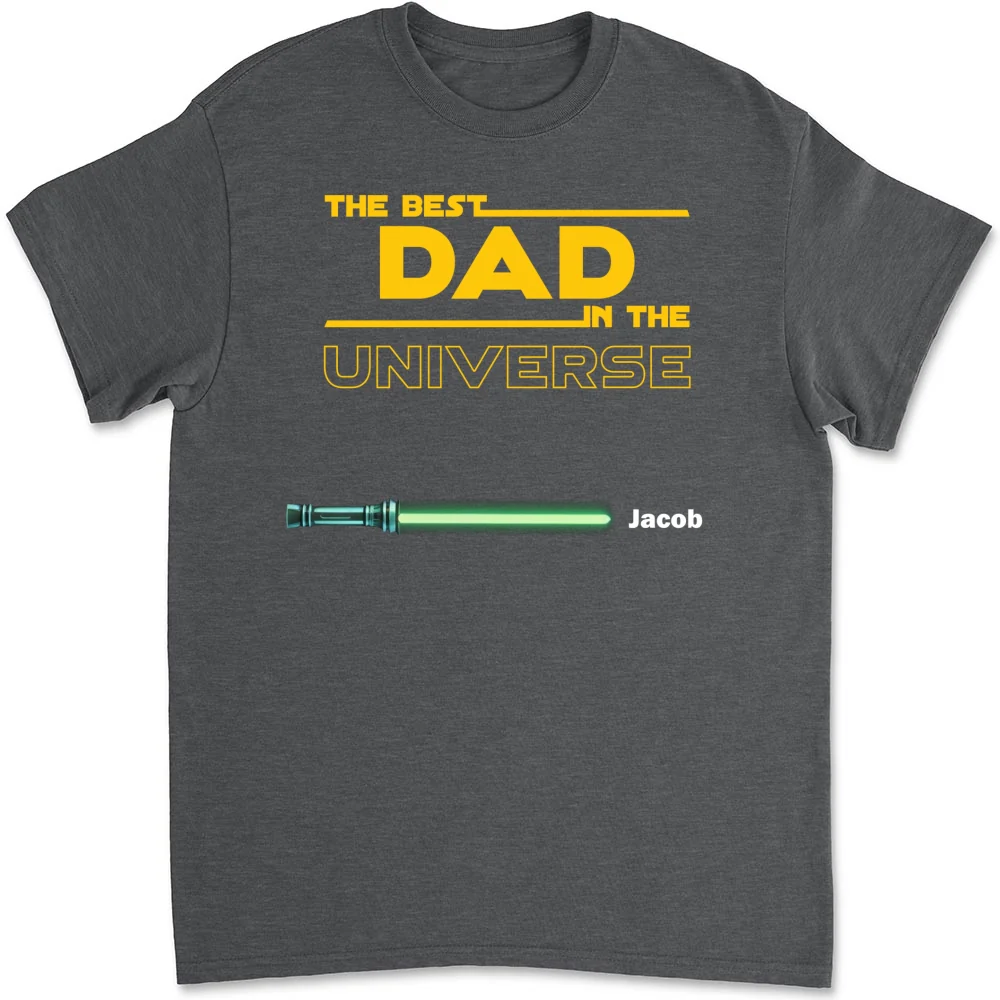 Best Dad In The Universe - Personalized Custom Shirt - Image 11