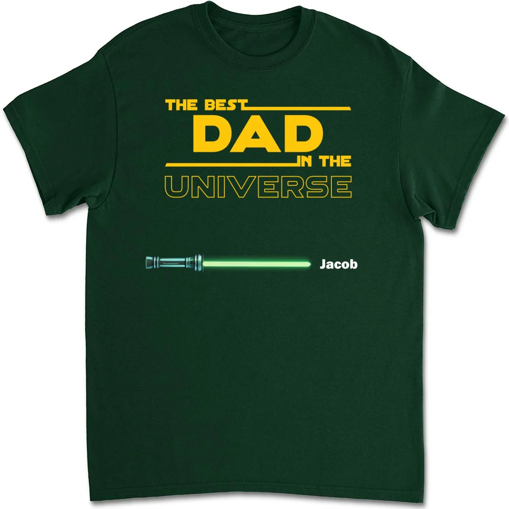 Best Dad In The Universe - Personalized Custom Shirt - Image 12