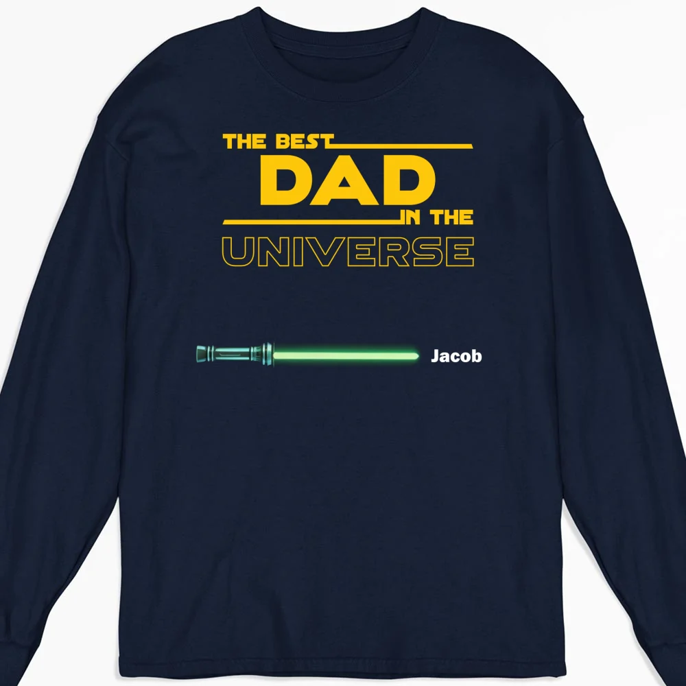 Best Dad In The Universe - Personalized Custom Shirt - Image 16