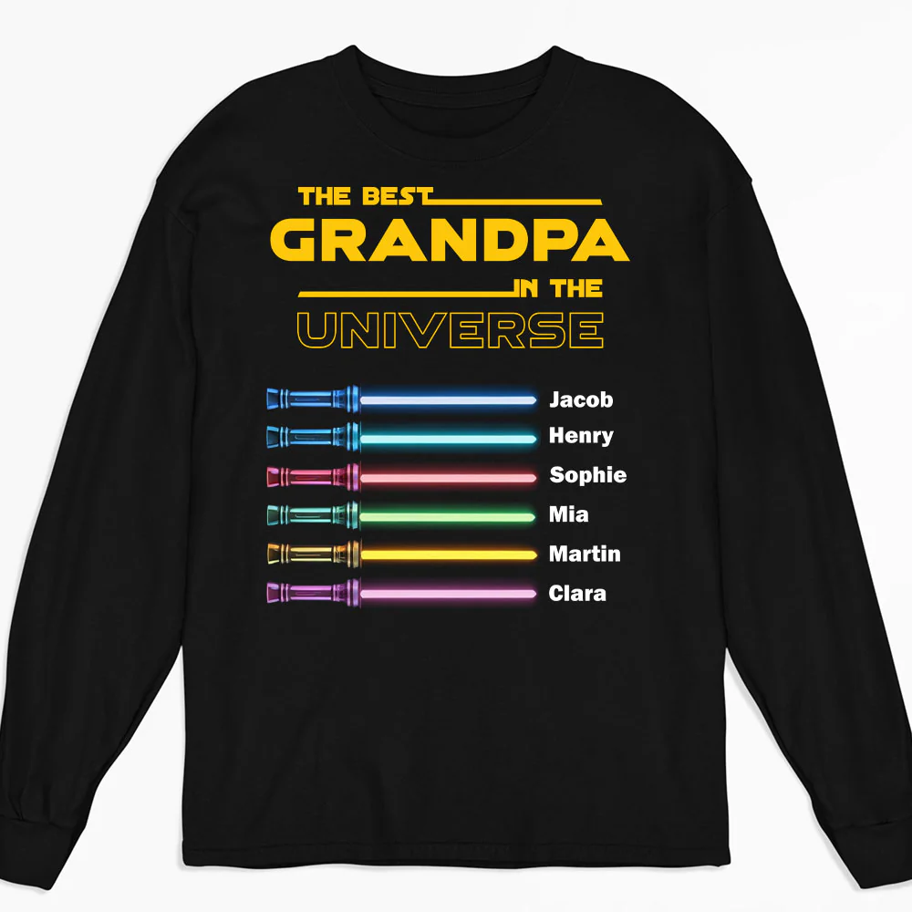 Best Dad In The Universe - Personalized Custom Shirt - Image 6