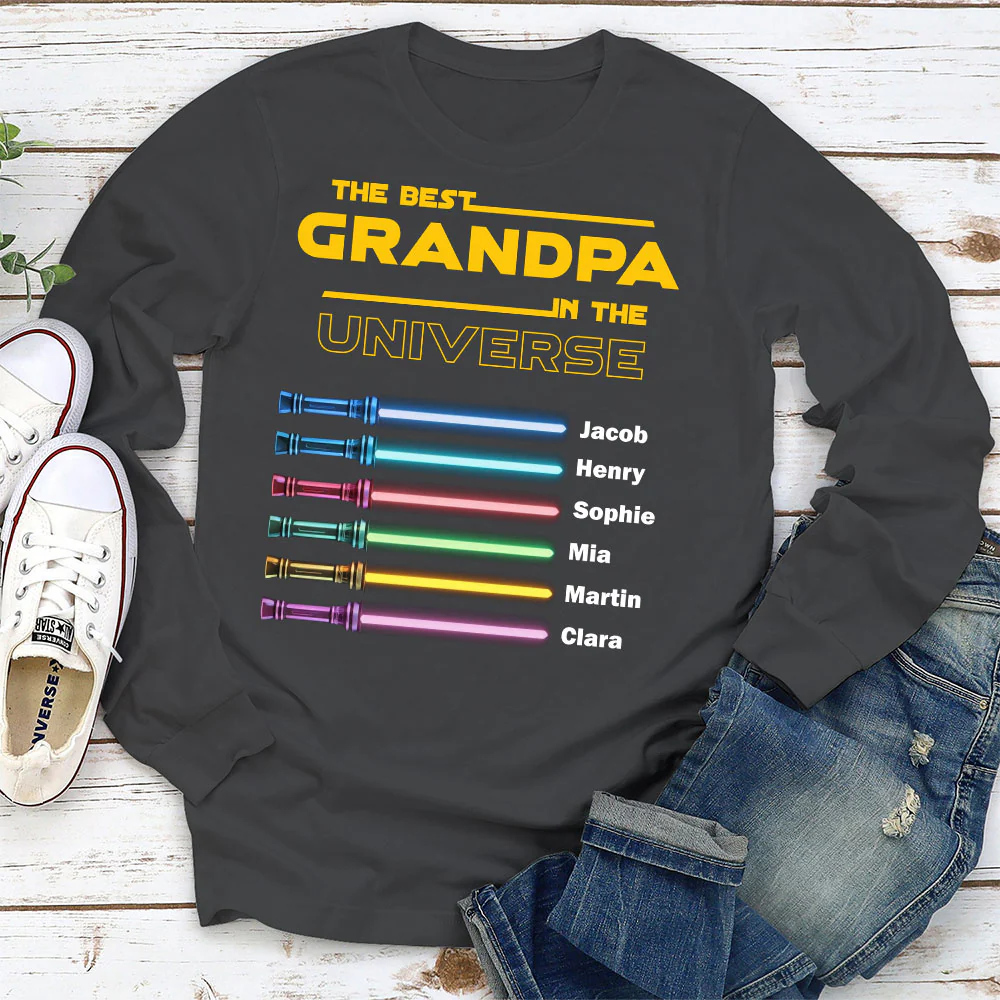 Best Dad In The Universe - Personalized Custom Shirt - Image 9