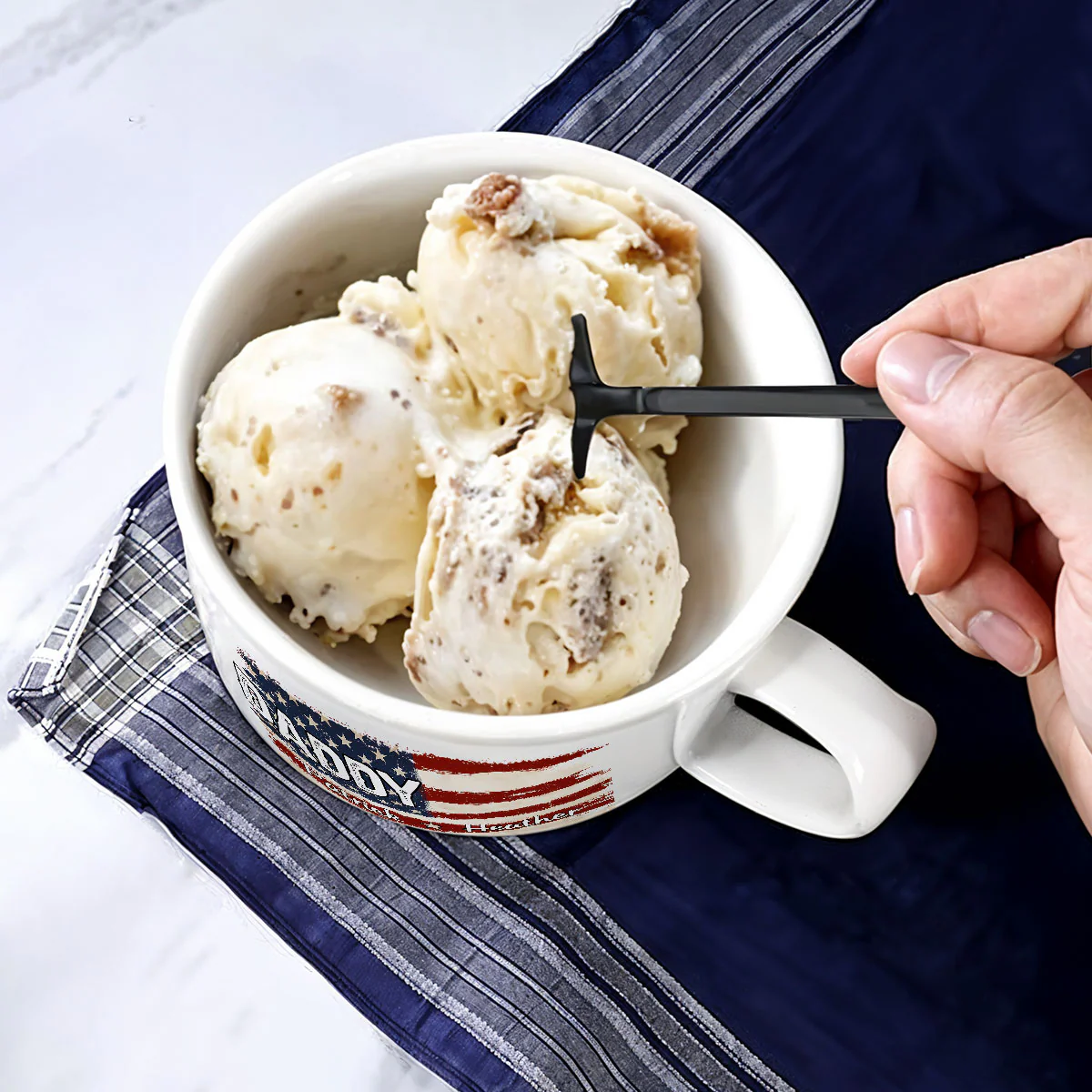 Best Dad - Personalized Custom Ceramic Bowl - Image 3