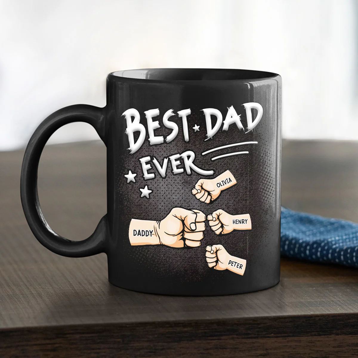 Best Dad - Personalized Custom Coffee Mug - Image 2