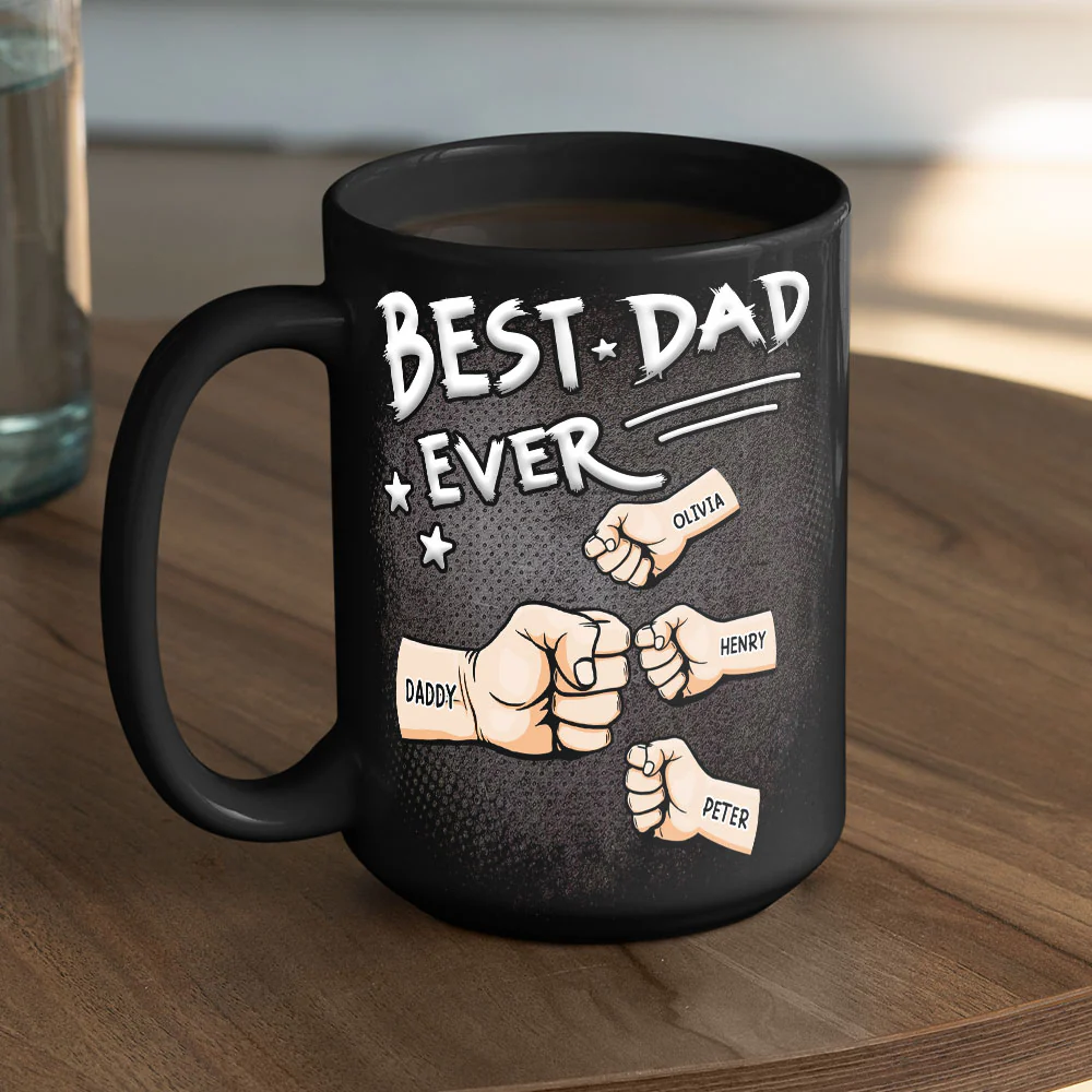 Best Dad - Personalized Custom Coffee Mug - Image 5