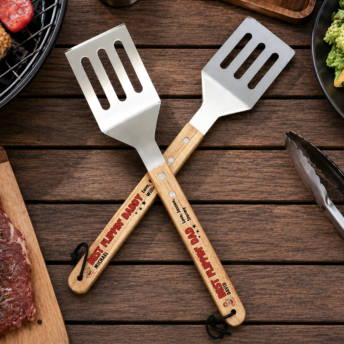 Best Dad - Personalized Custom Grill Spatula - Image 2