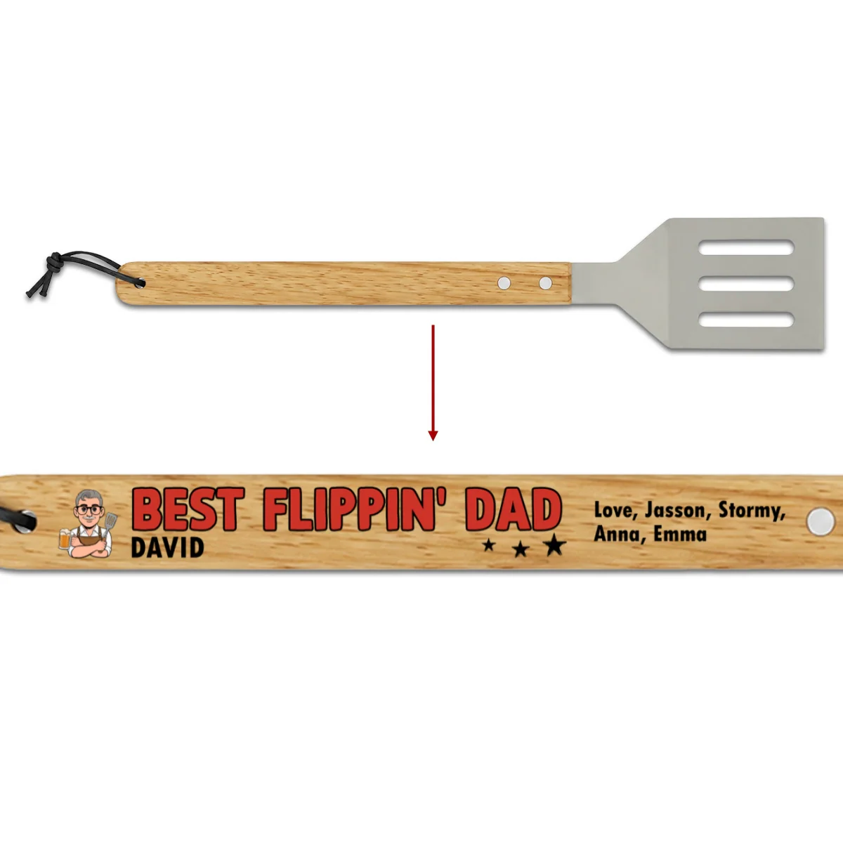 Best Dad - Personalized Custom Grill Spatula - Image 8