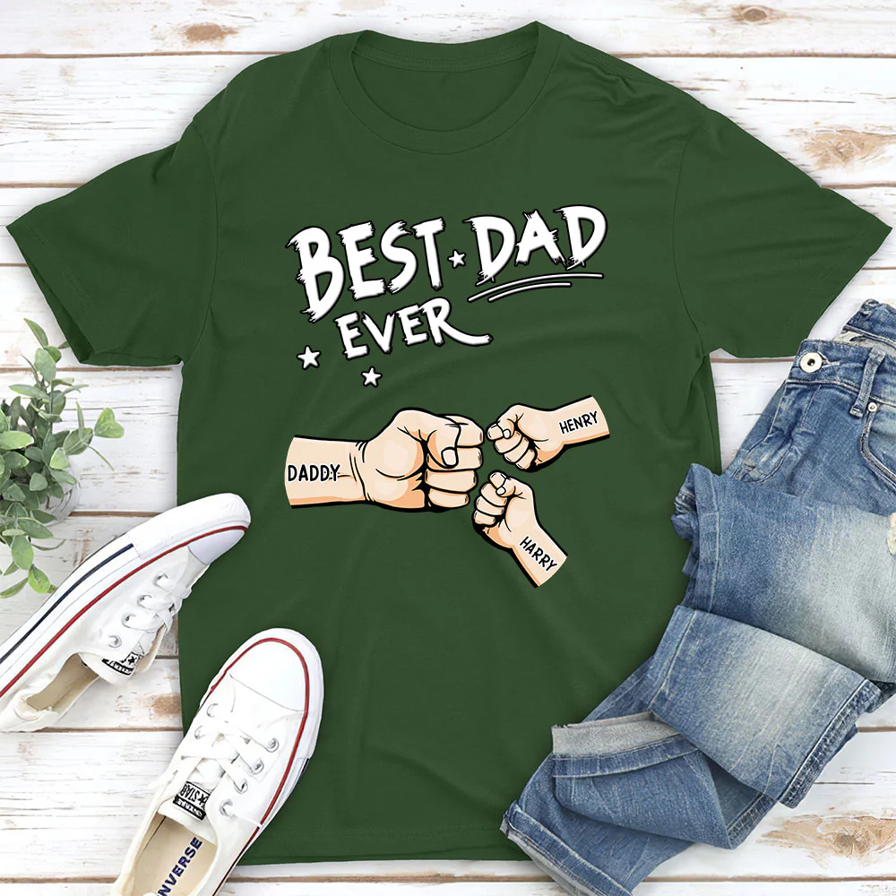 Best Dad - Personalized Custom Shirt - Image 4