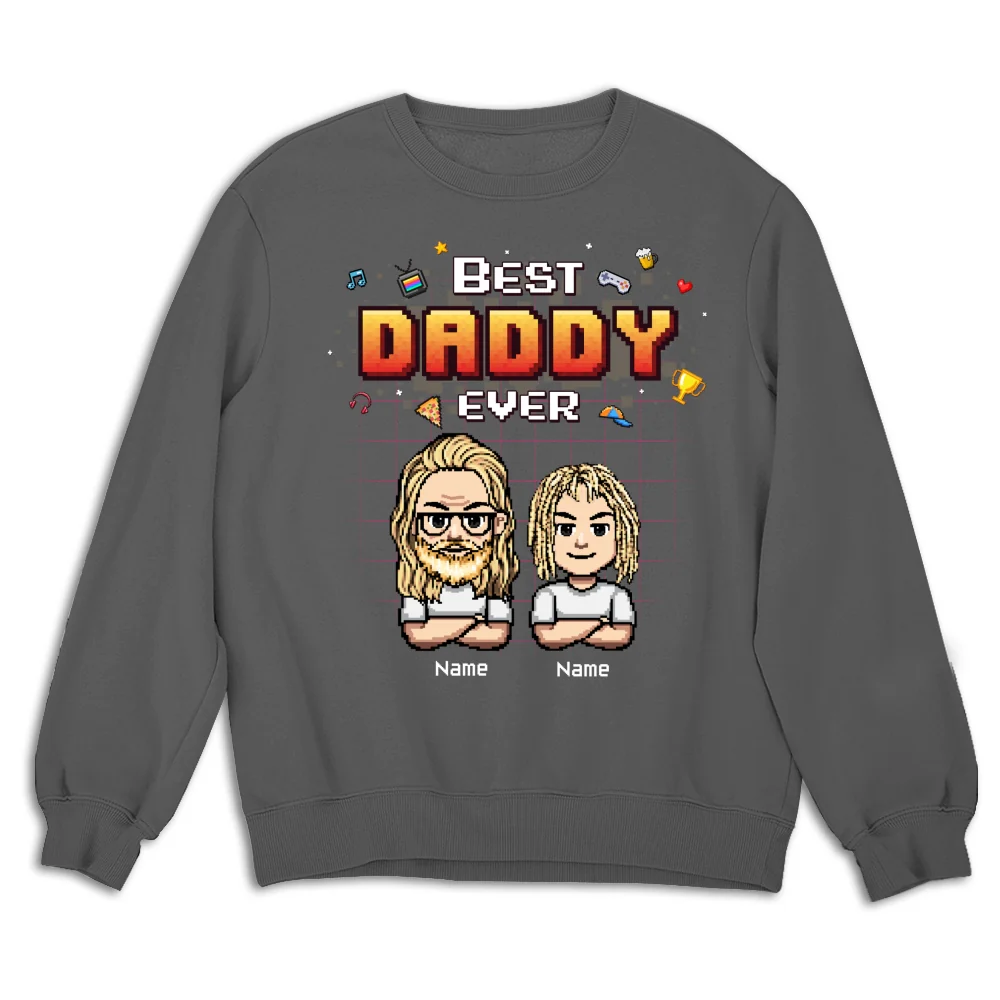 Best Dad Pixel - Personalized Custom Shirt - Image 14