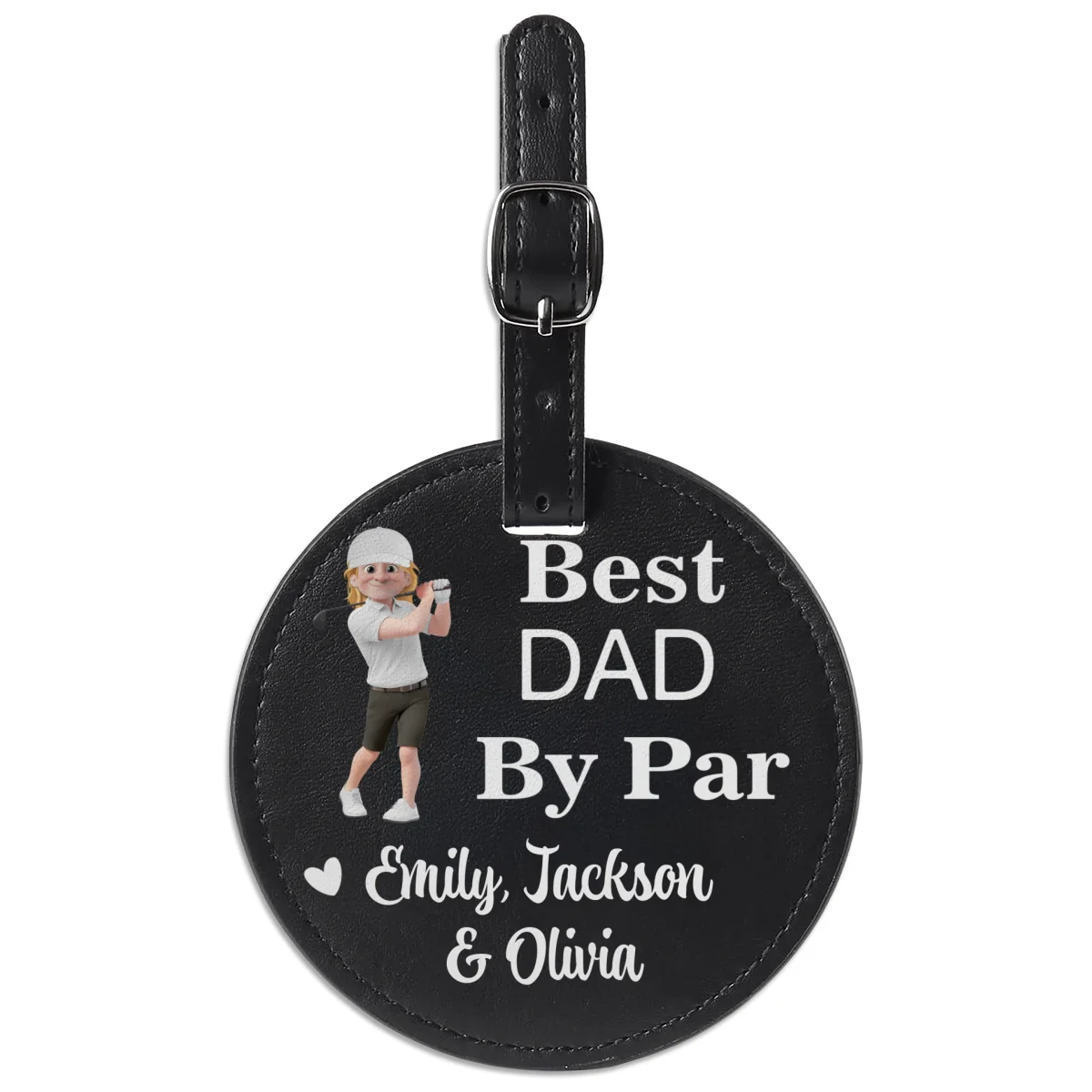 Best Daddy By Par - Personalized Custom Golf Tee Bag - Image 10