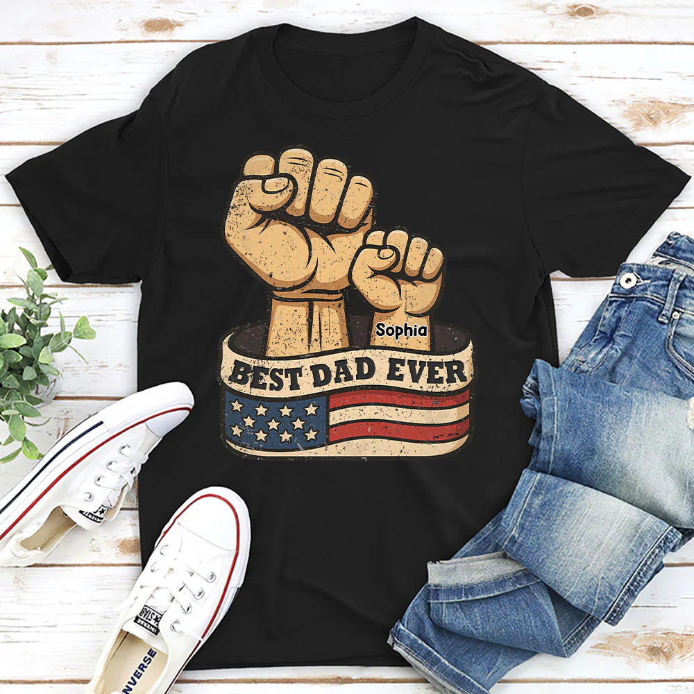 Best Daddy Ever - Personalized Custom Shirt - Image 2