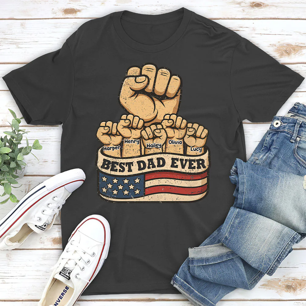 Best Daddy Ever - Personalized Custom Shirt - Image 3