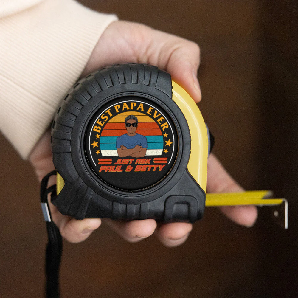 Best Daddy Ever - Personalized Custom Tape Measure - Image 4