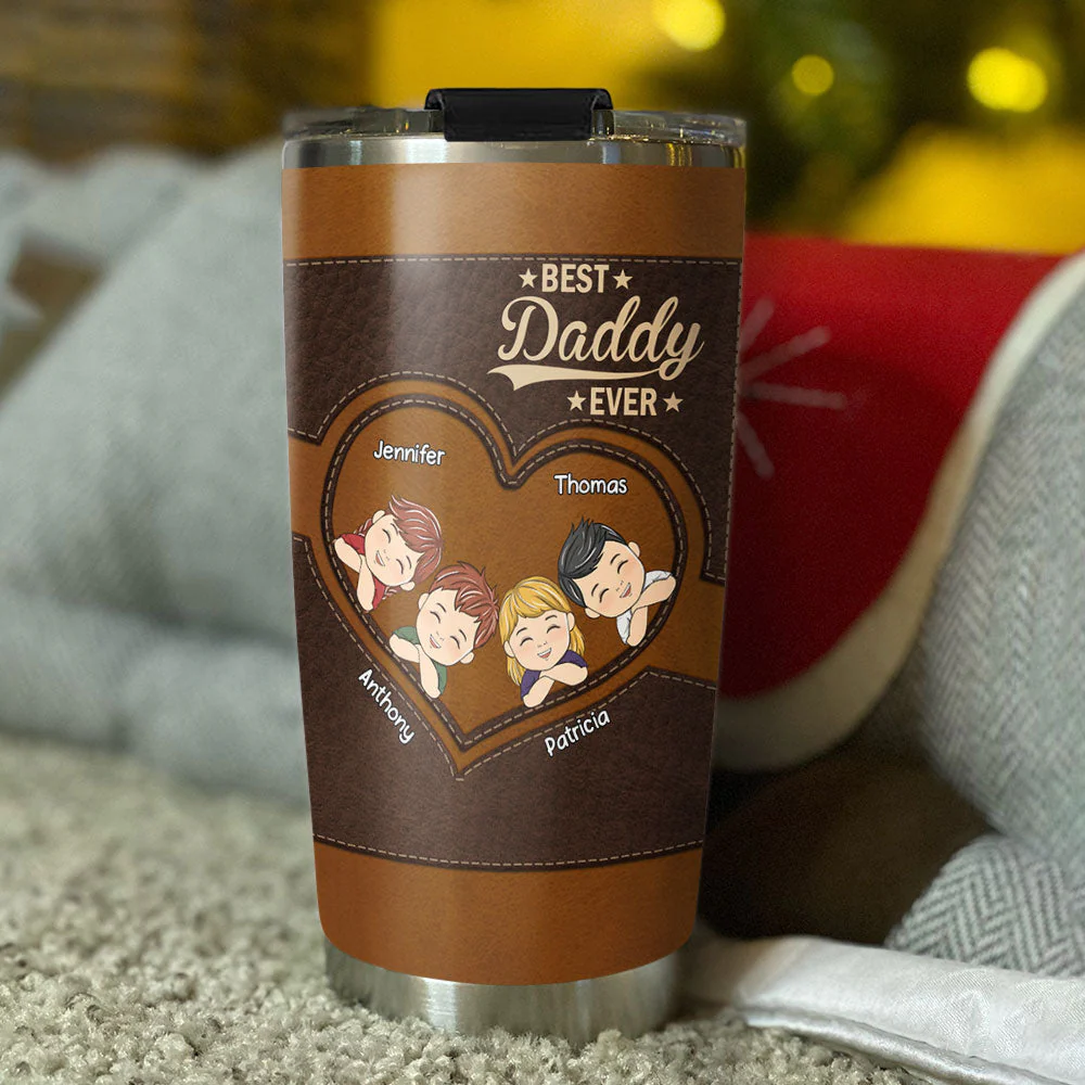 Best Daddy Ever - Personalized Custom Tumbler - Image 3
