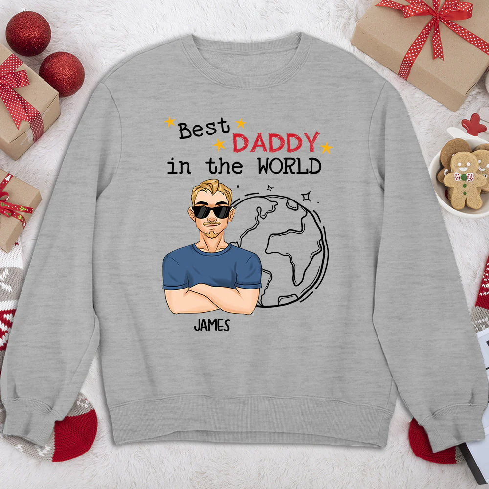 Best Daddy In The World - Personalized Custom Shirt - Image 4