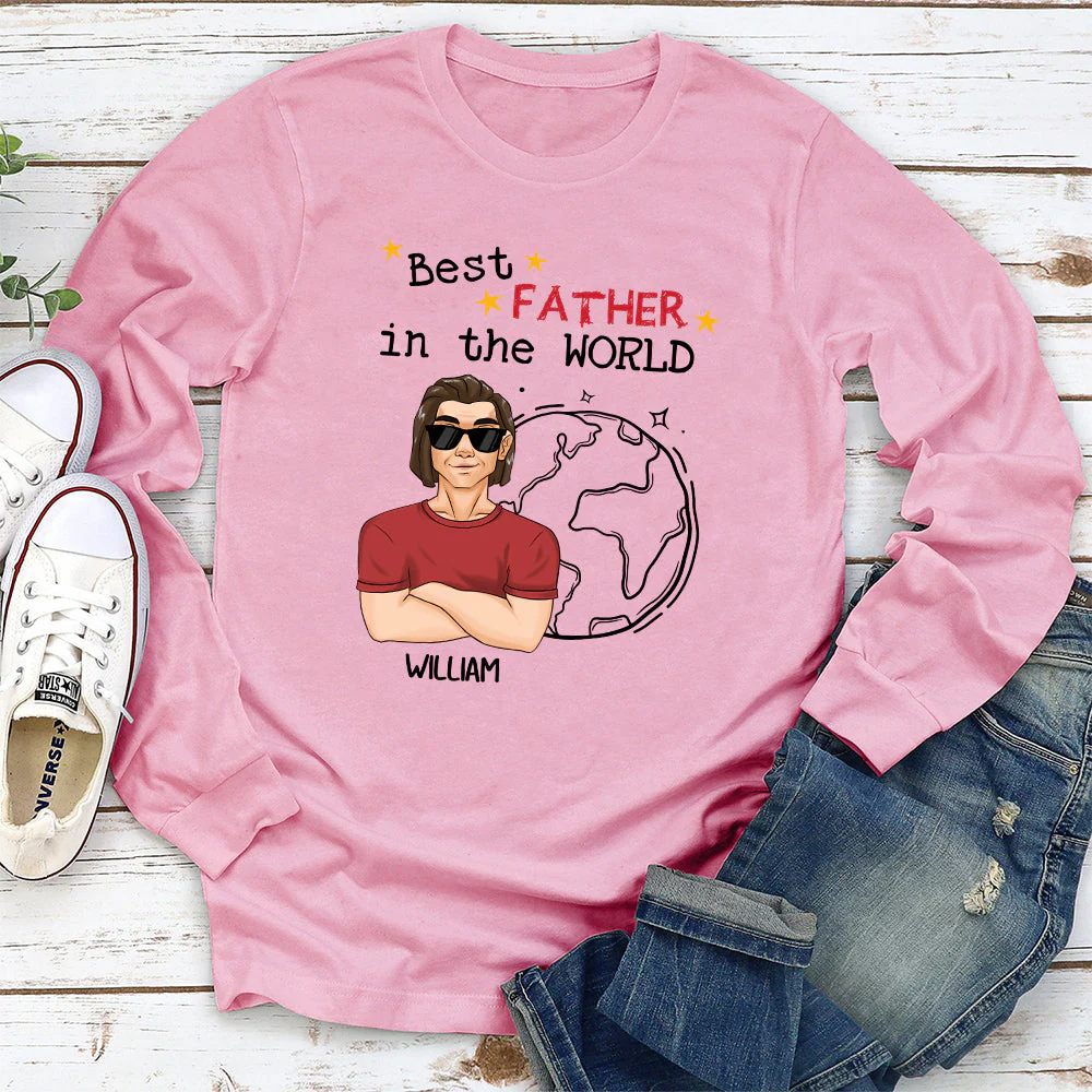 Best Daddy In The World - Personalized Custom Shirt - Image 5