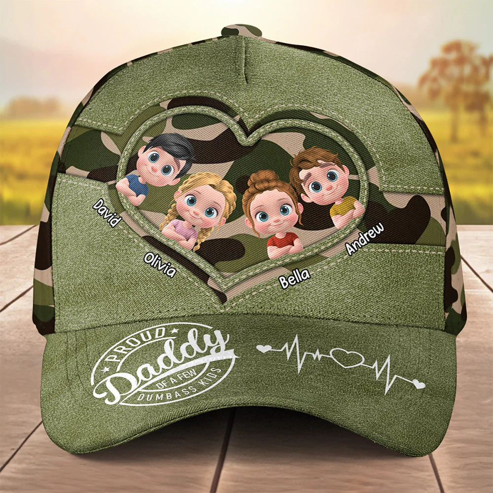 Best Daddy Papa Ever - Personalized Classic Cap - Image 3