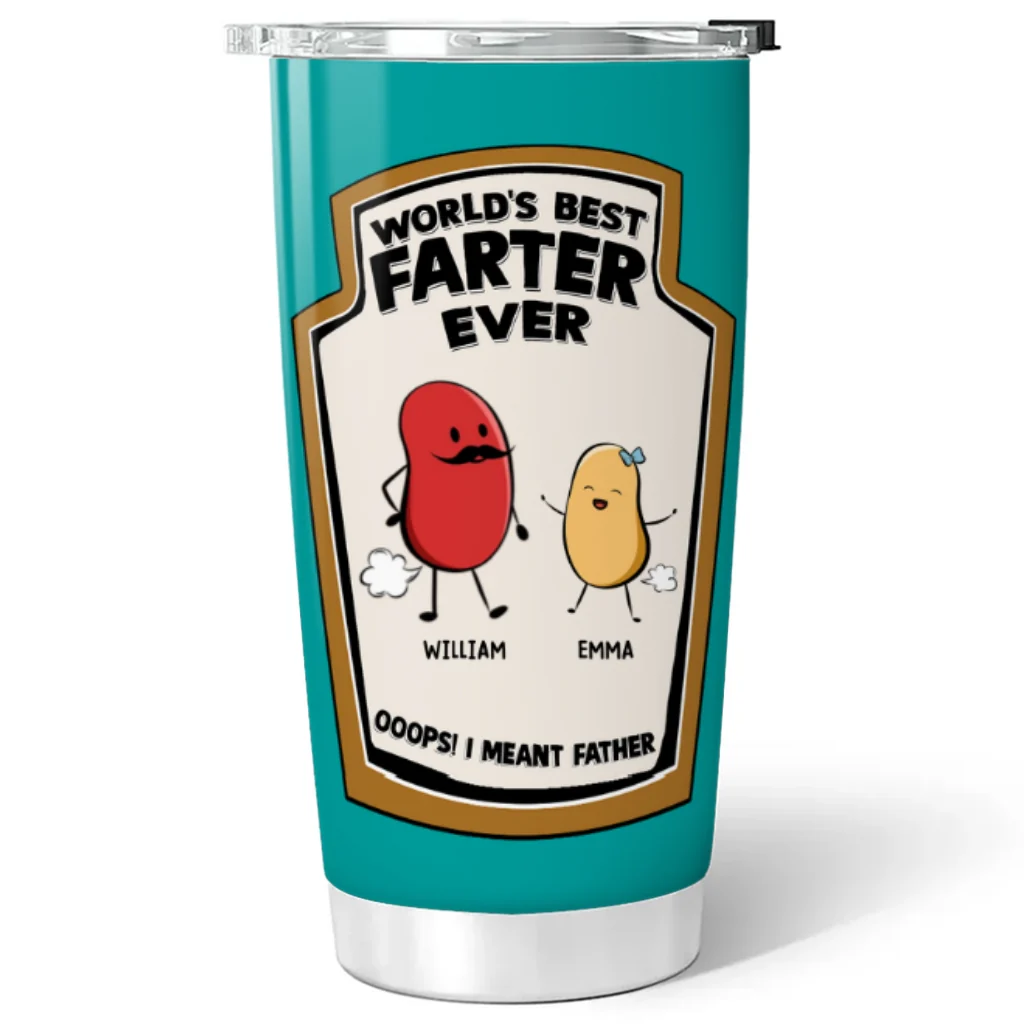 Best Farter Ever I Meant Father - Personalized Custom Tumbler - Image 6
