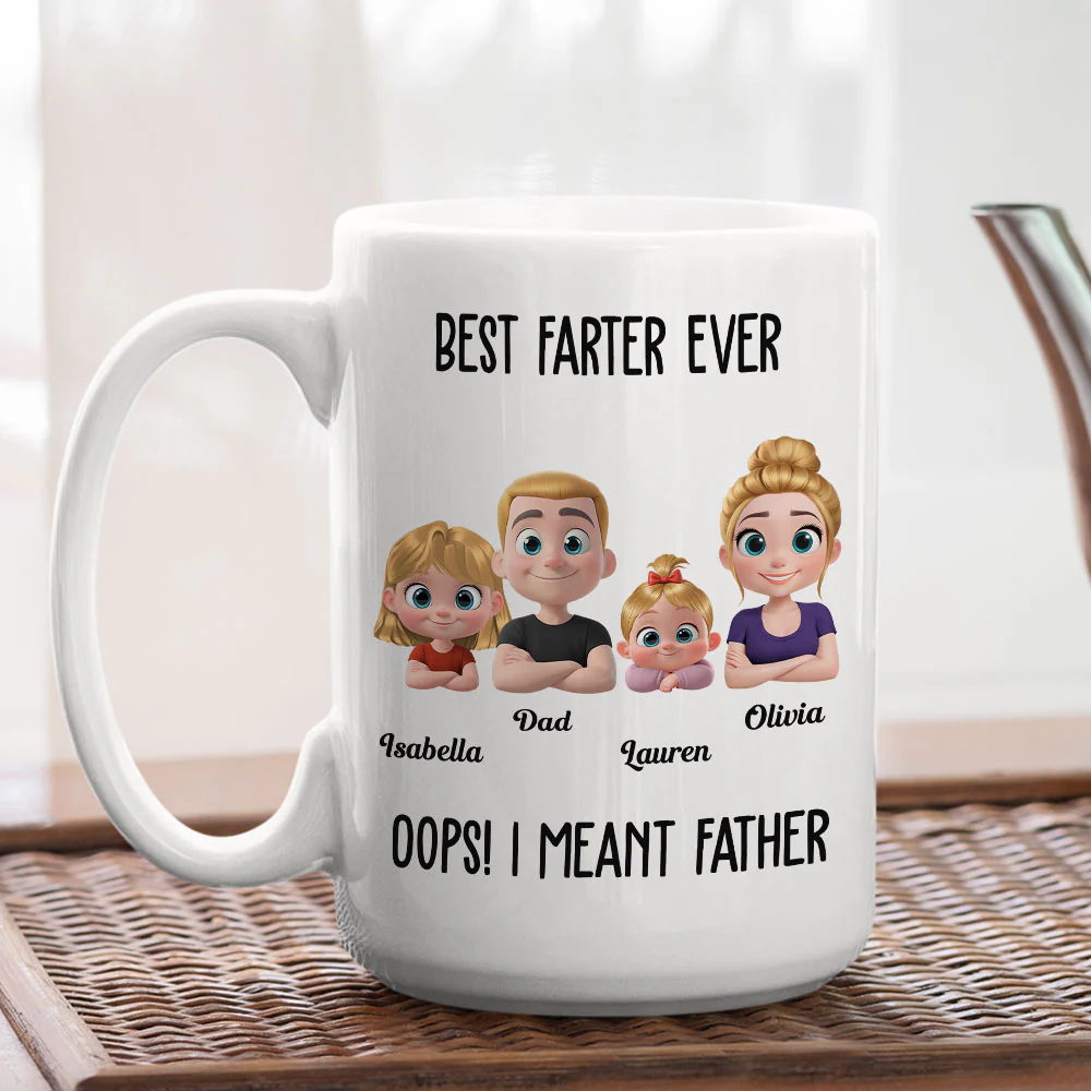 Best Farter Ever - Personalized Custom Coffee Mug - Image 4