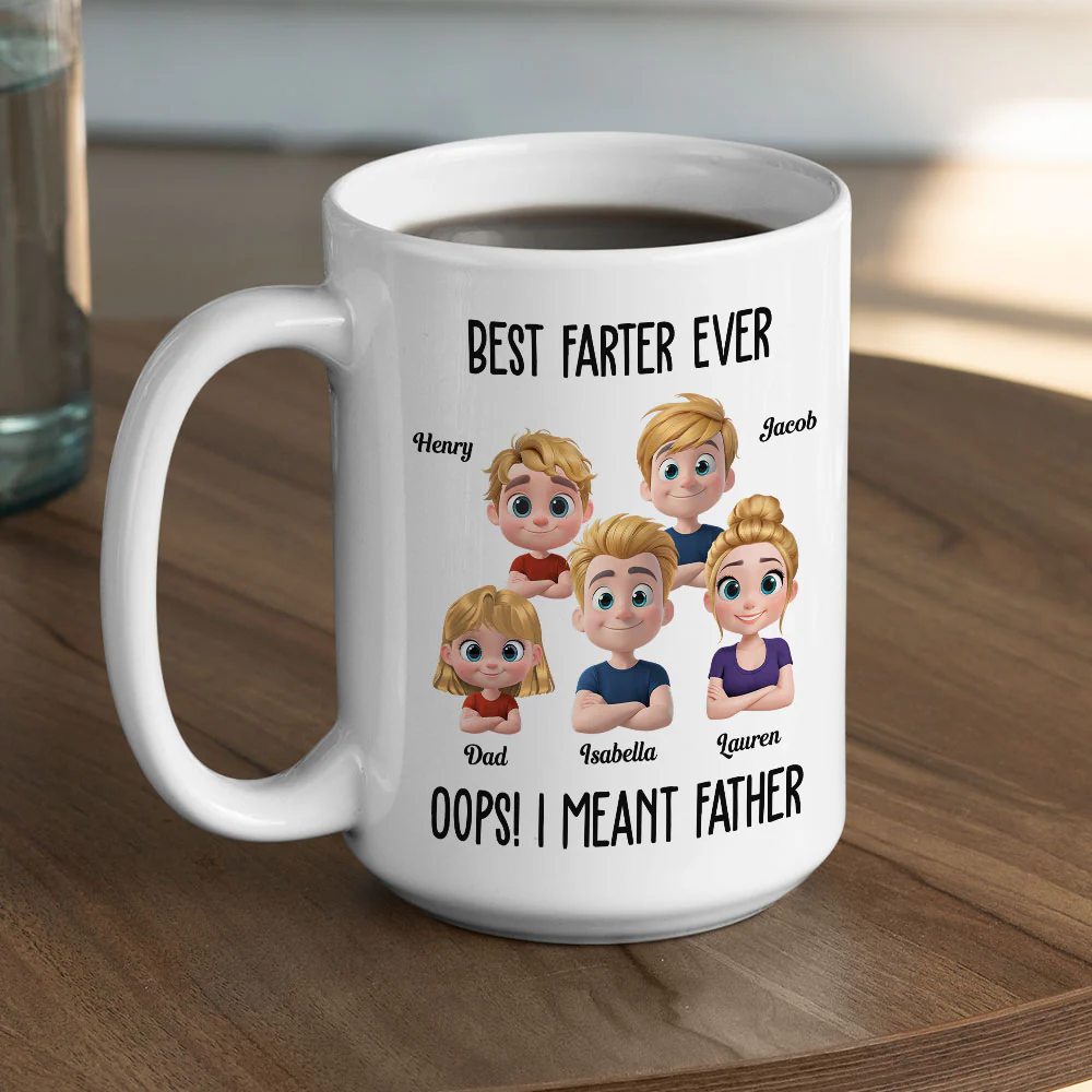 Best Farter Ever - Personalized Custom Coffee Mug - Image 5