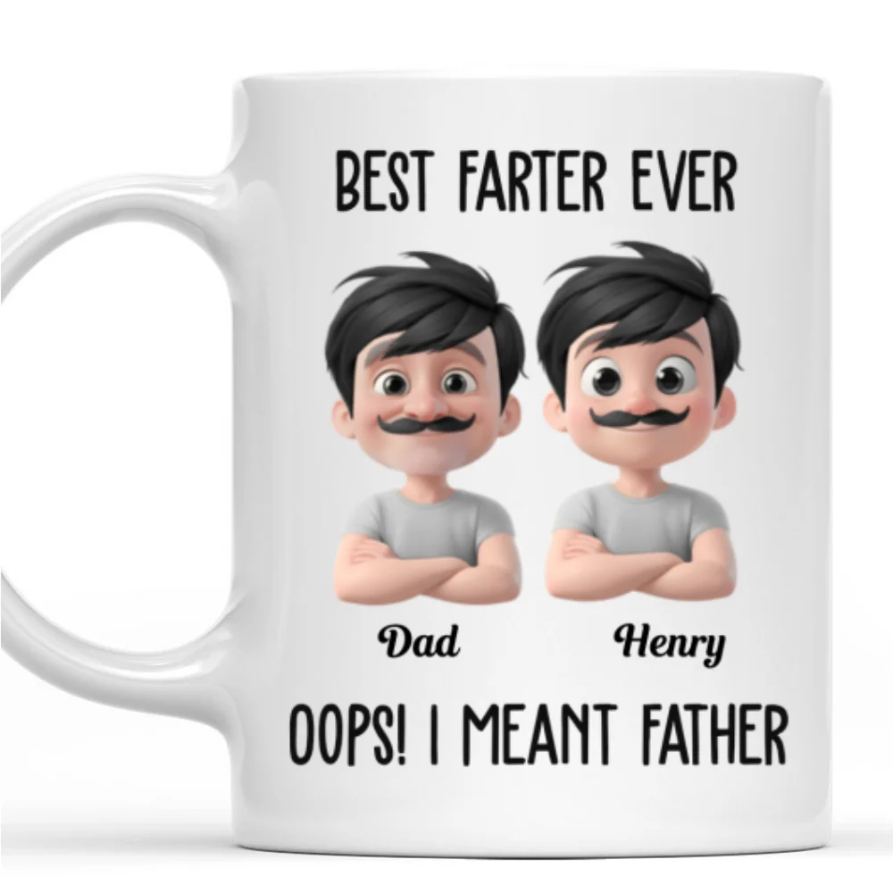 Best Farter Ever - Personalized Custom Coffee Mug - Image 6