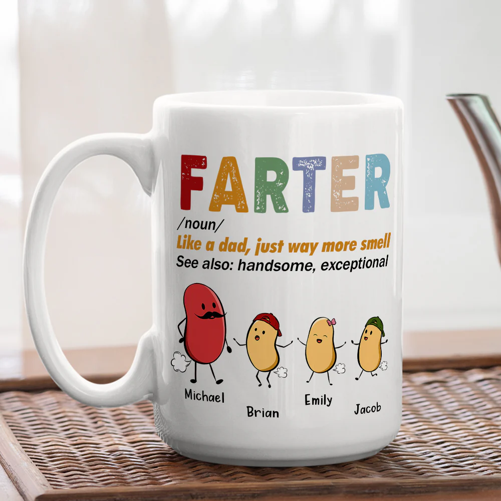 Best Farter Ever - Personalized Custom Coffee Mug - Image 6
