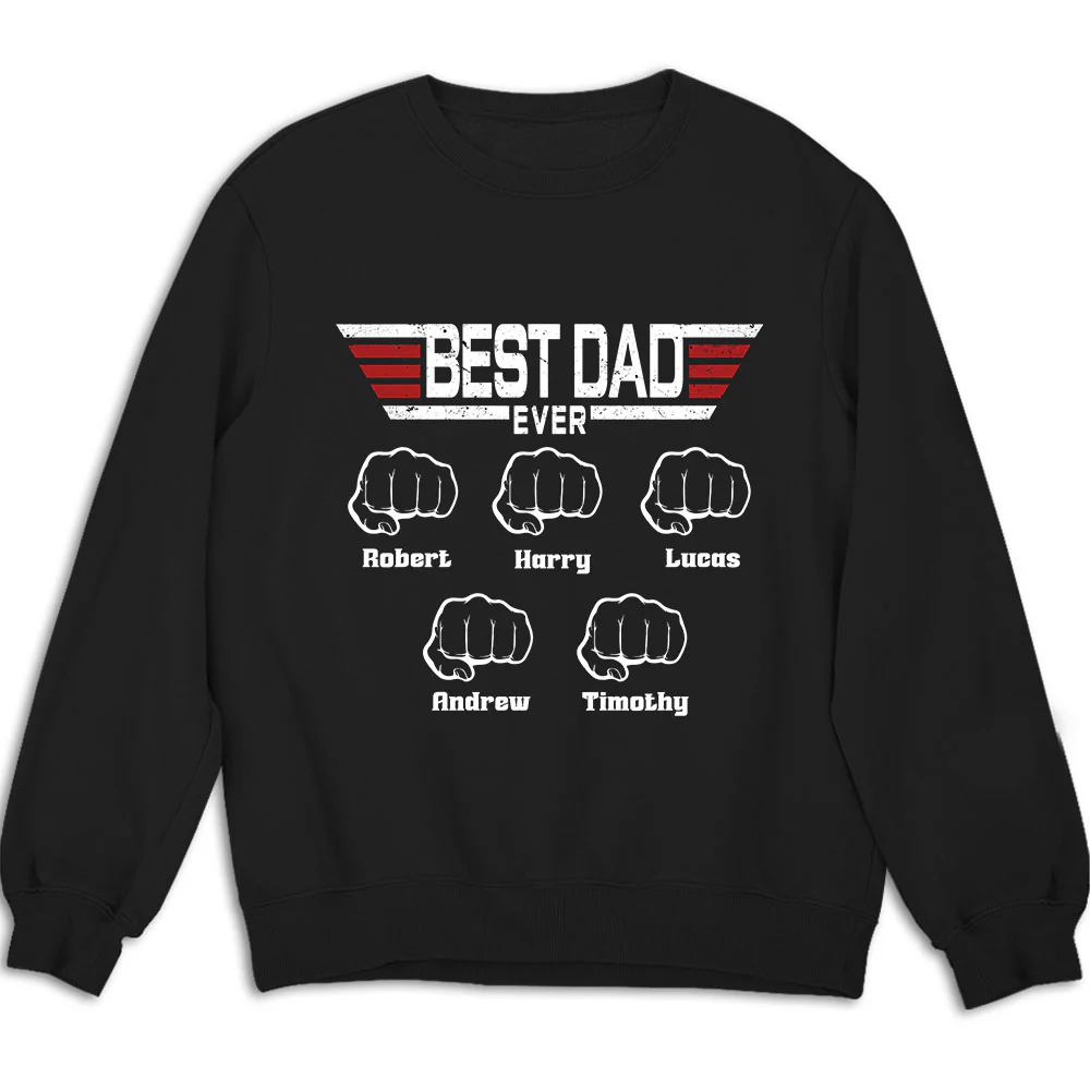 Best Father Ever - Personalized Custom Shirt - Image 2