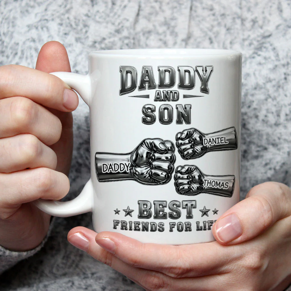 Best Friend For Life - Personalized Custom 3D Effect Coffee Mug - Image 3
