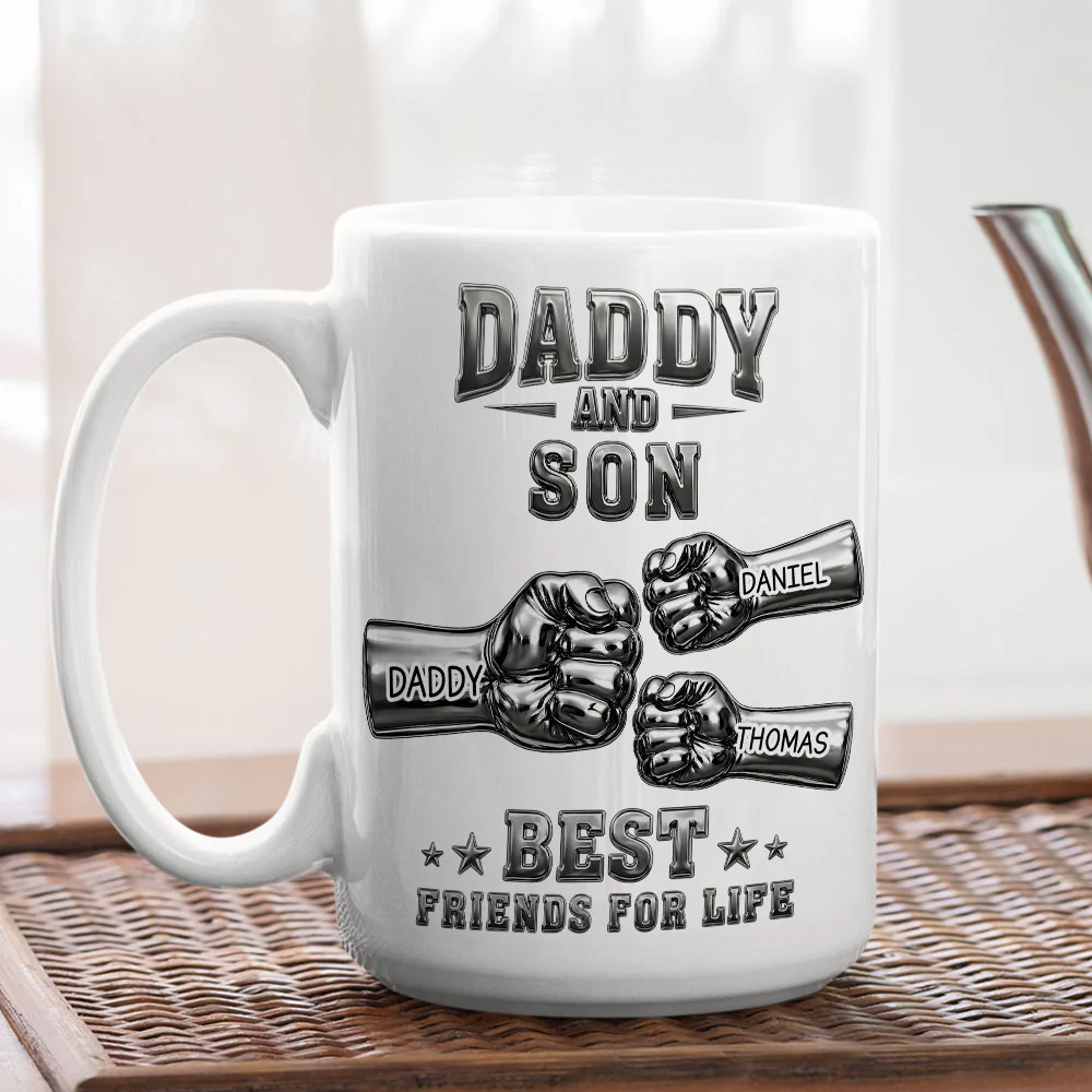 Best Friend For Life - Personalized Custom 3D Effect Coffee Mug - Image 4