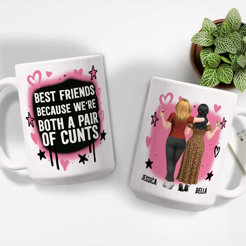 Best Friends Zero Filter - Personalized Custom Coffee Mug - Image 5