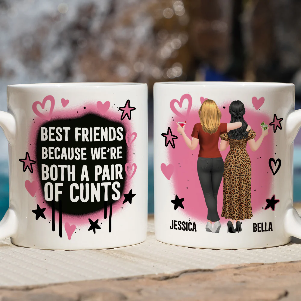 Best Friends Zero Filter - Personalized Custom Coffee Mug - Image 6