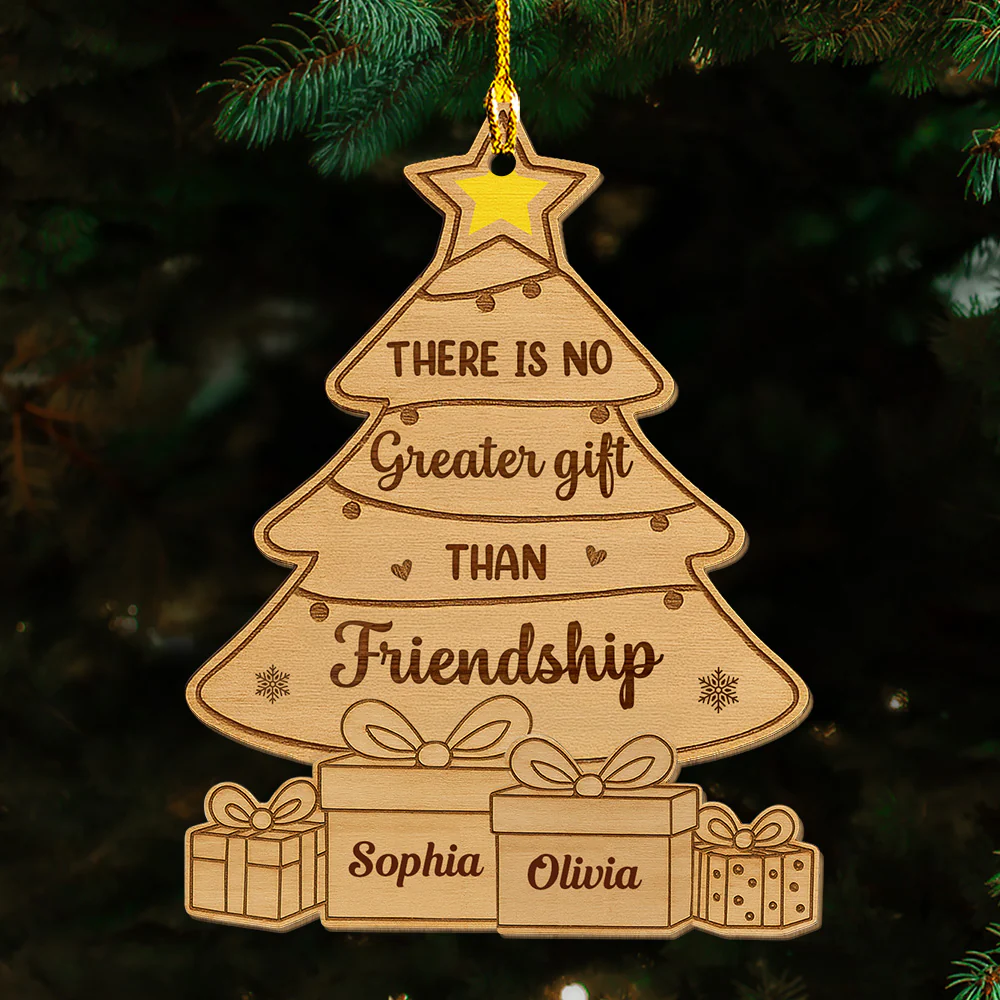 Best Gift Ever - Personalized Custom Wood Ornament