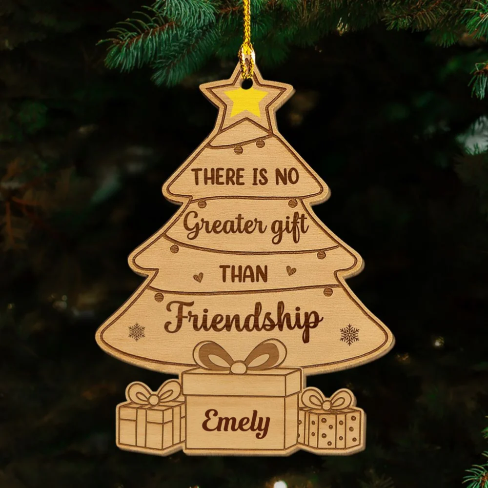 Best Gift Ever - Personalized Custom Wood Ornament - Image 6