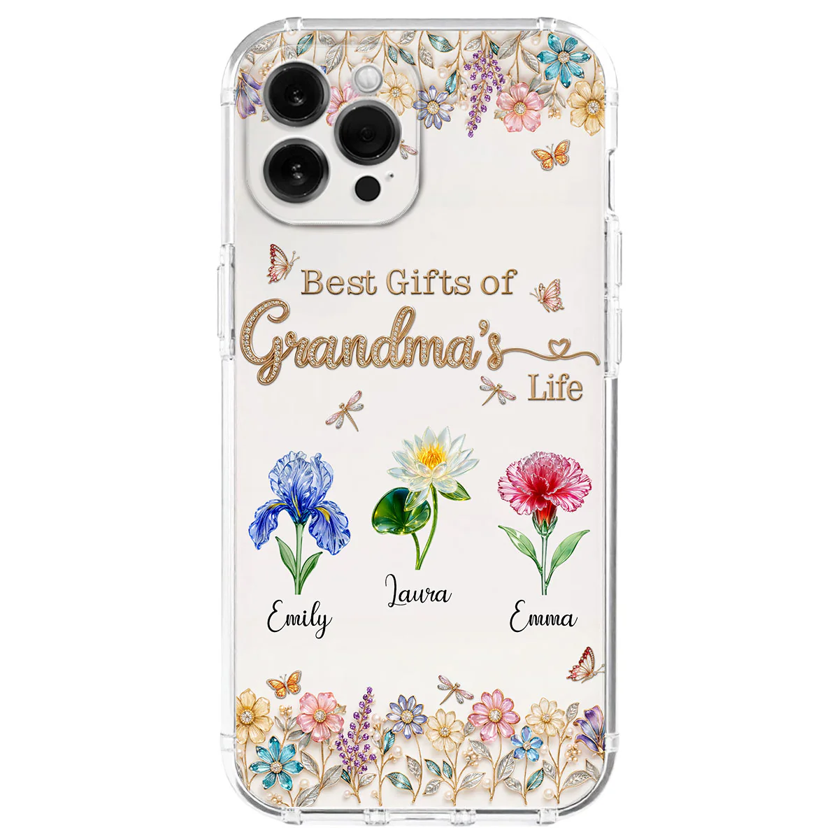 Best Gift Of Grandma Life - Personalized Custom 3D Inflated Effect Phone Case
