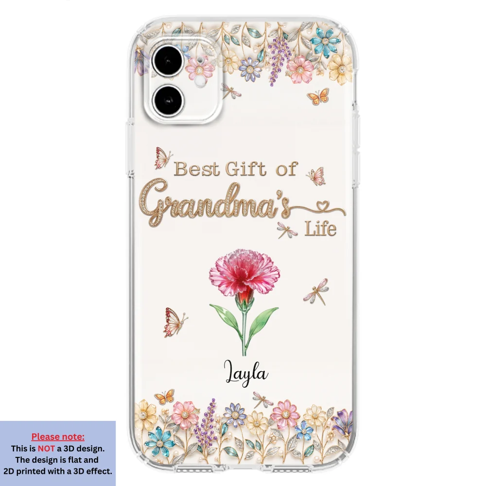 Best Gift Of Grandma Life - Personalized Custom 3D Inflated Effect Phone Case - Image 8