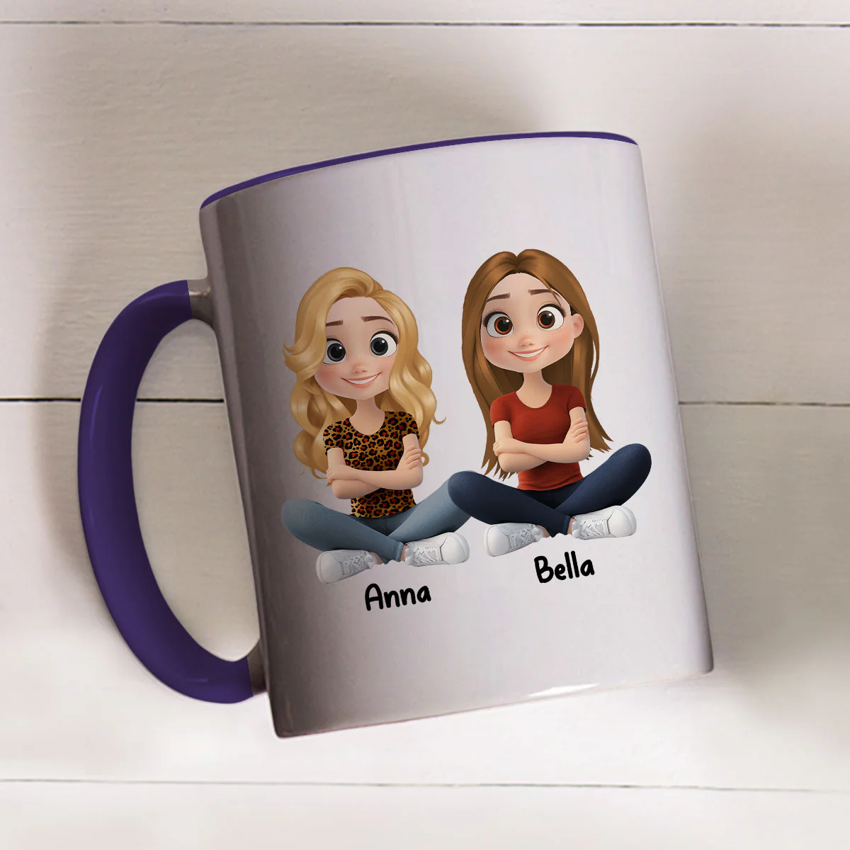 Best Girls Ever - Personalized Custom Accent Mug - Image 4