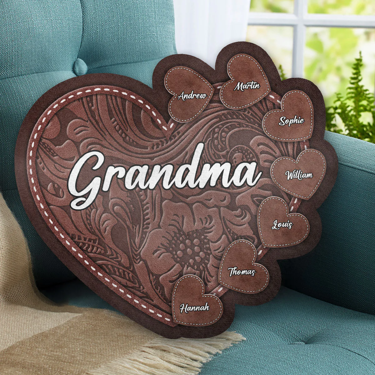 Best Grandma Ever - Personalized Custom Shaped Pillow - Image 4