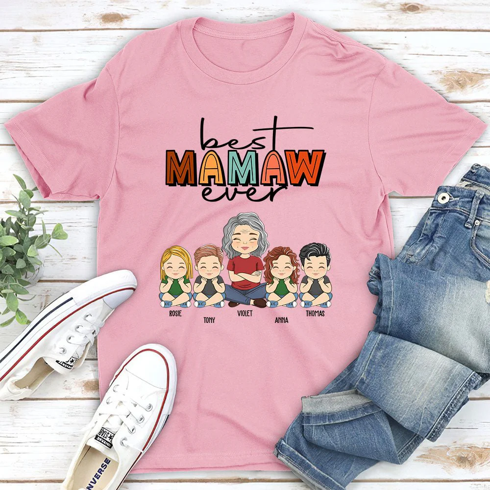 Best Grandma Ever - Personalized Custom Unisex T-shirt - Image 4