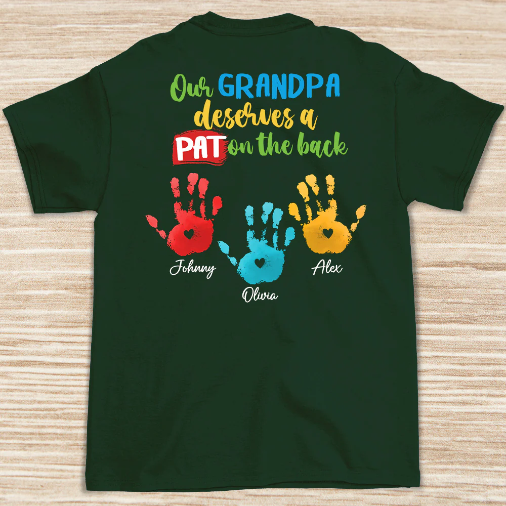 Best Grandpa Appreciation - Personalized Custom Shirt - Image 3