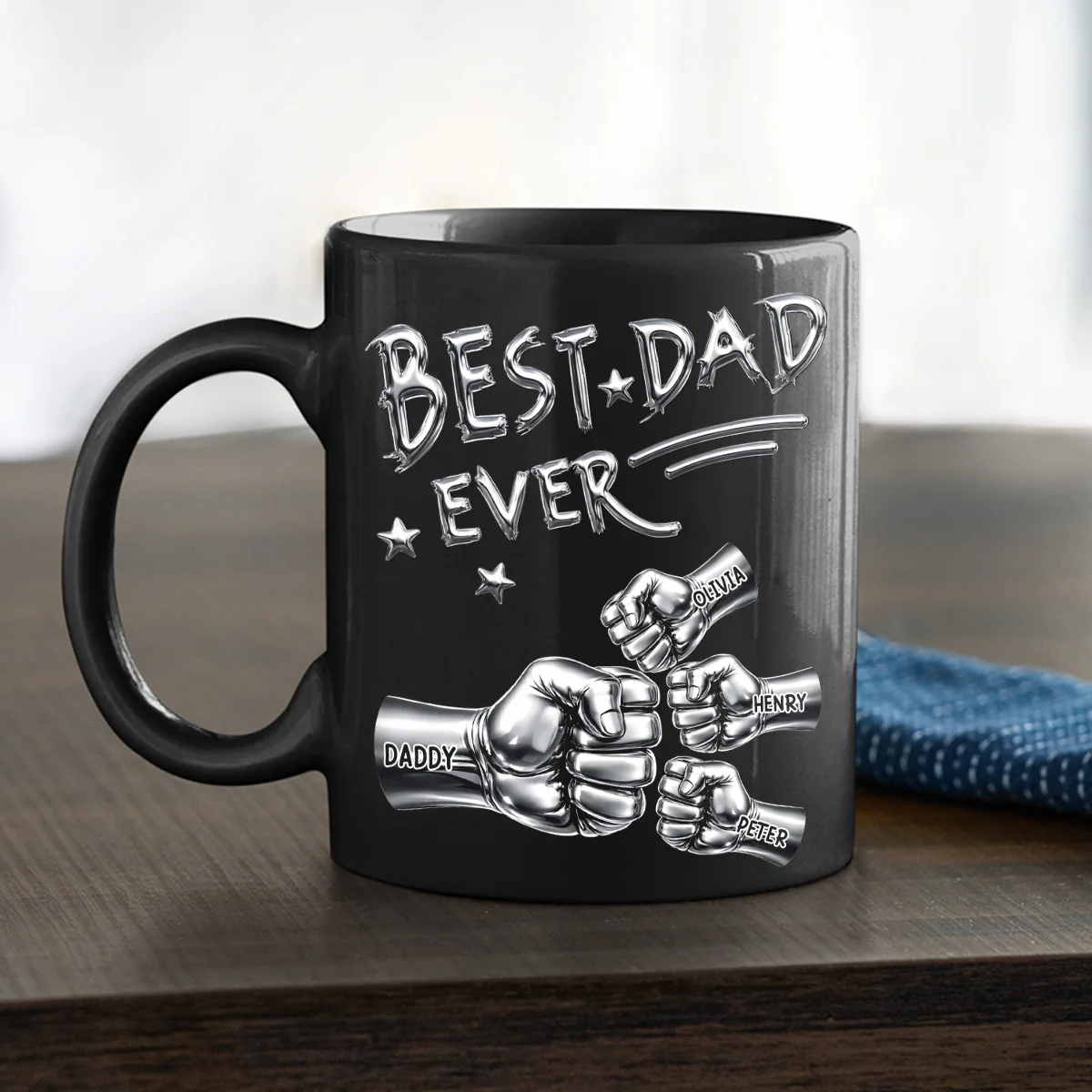 Best In The World -  Personalized Custom Coffee Mug - Image 2