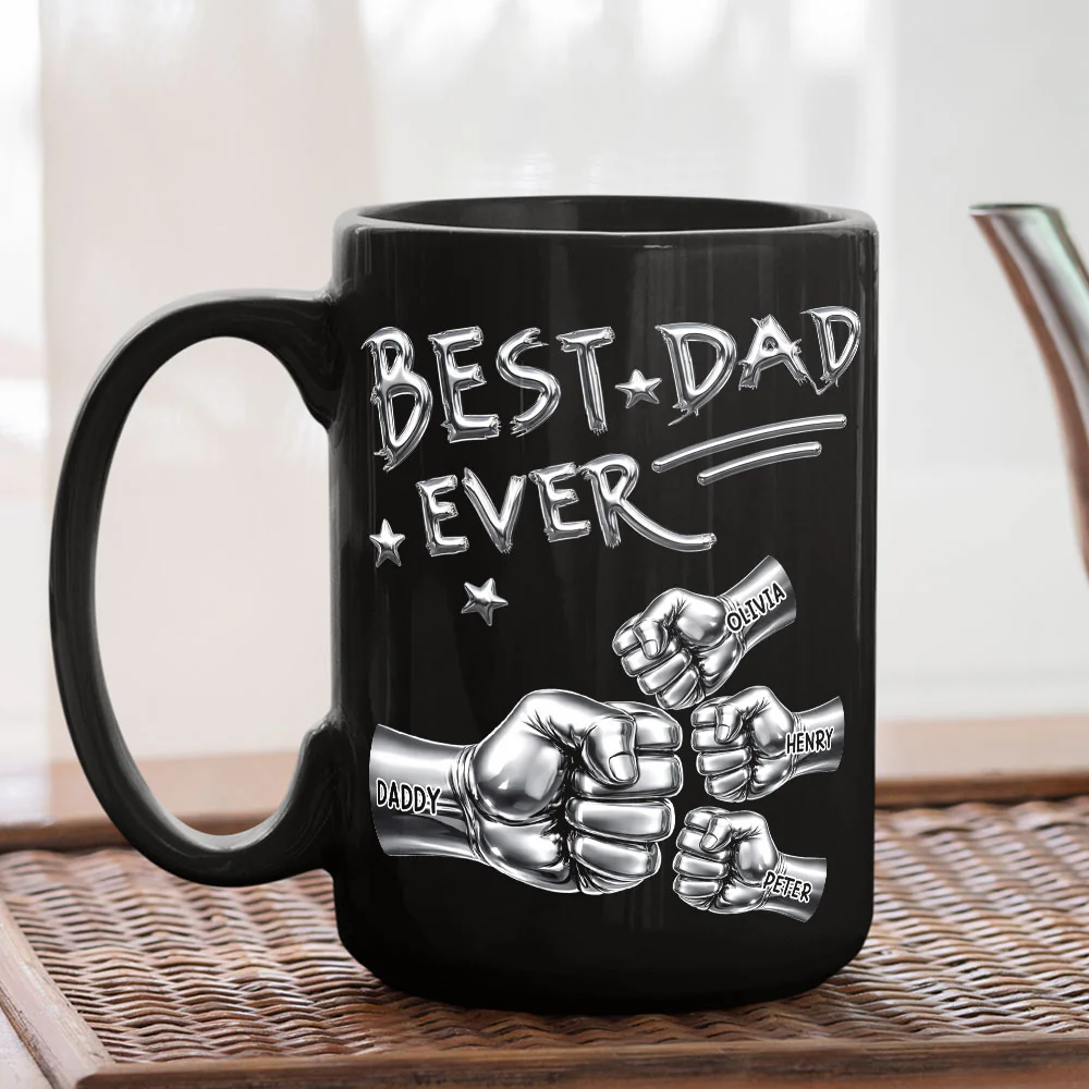 Best In The World -  Personalized Custom Coffee Mug - Image 5