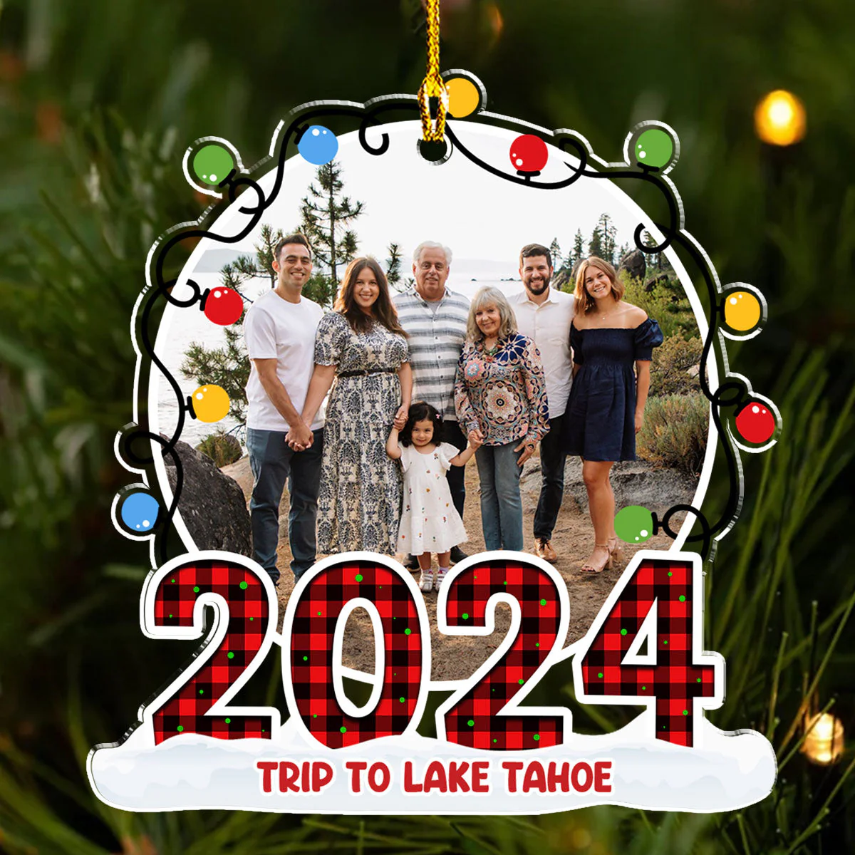 Best Memories - Personalized Custom Acrylic Ornament - Image 3