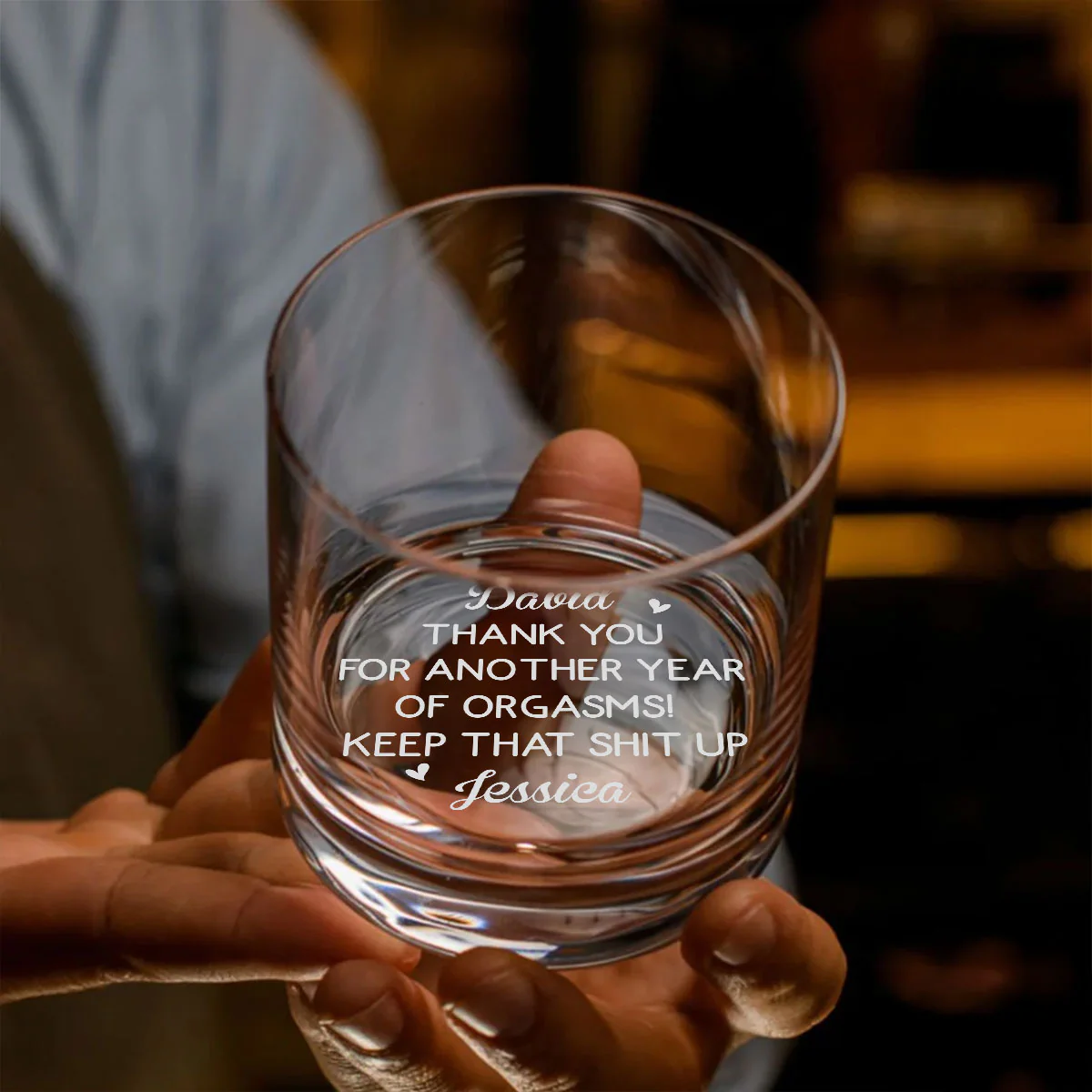 Best Orgasms Come From You - Personalized Custom Engraved Whiskey Glass - Image 3