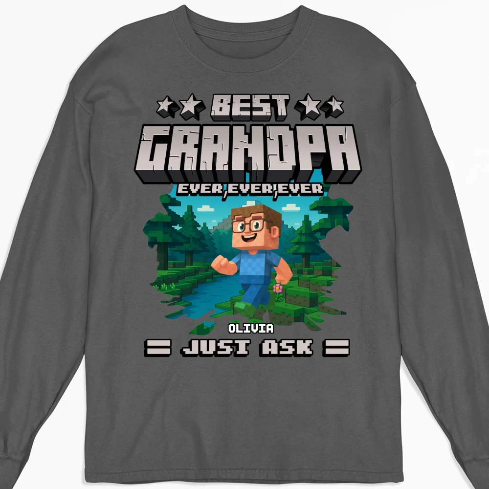 Best Papa Ever Ever - Personalized Custom Shirt - Image 13