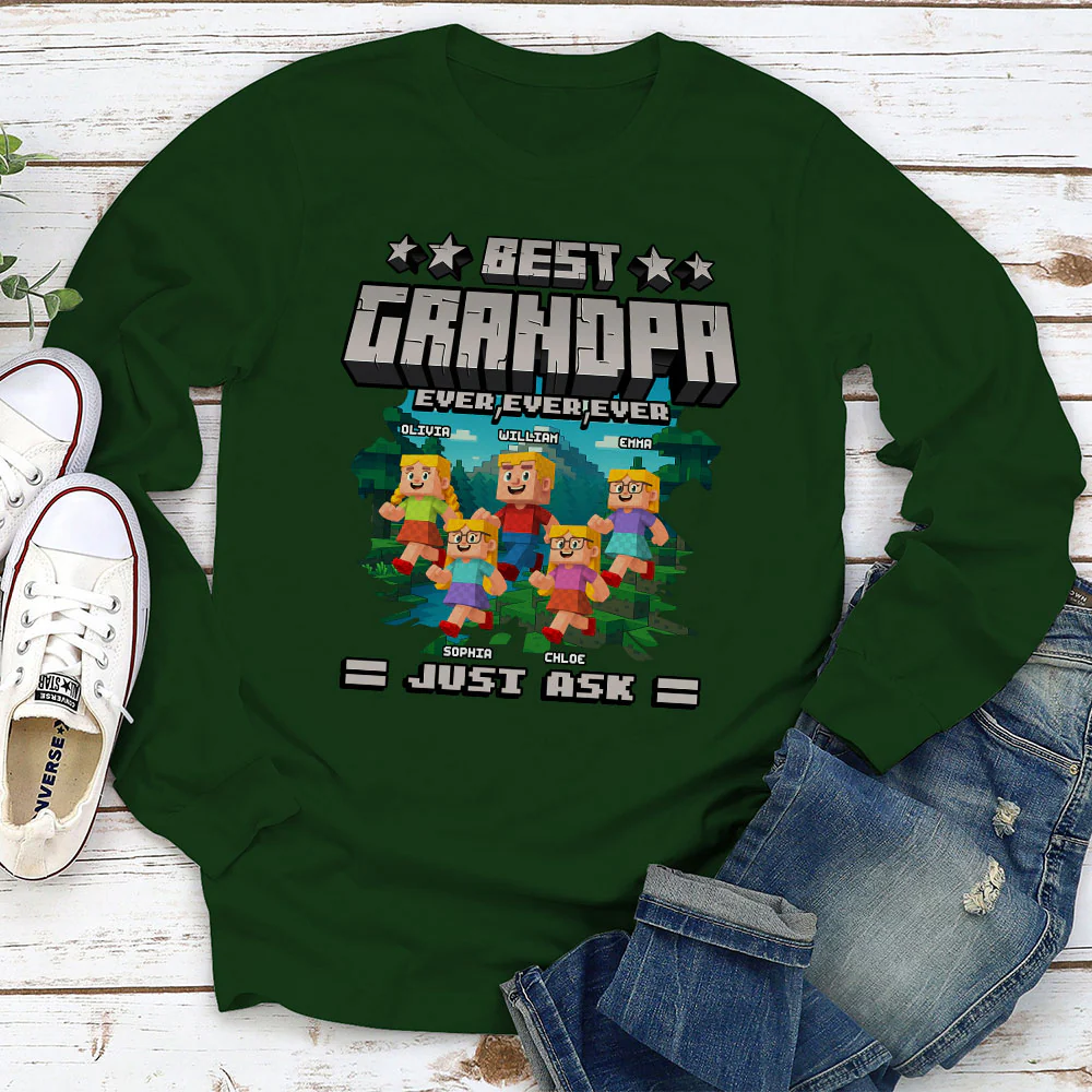Best Papa Ever Ever - Personalized Custom Shirt - Image 3
