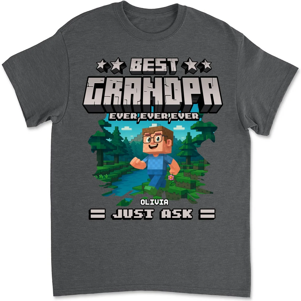 Best Papa Ever Ever - Personalized Custom Shirt - Image 9