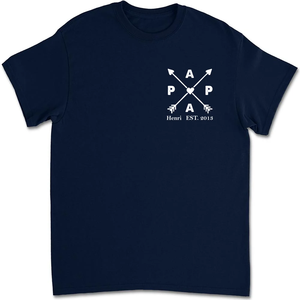Best Papa Ever - Personalized Custom Shirt - Image 8