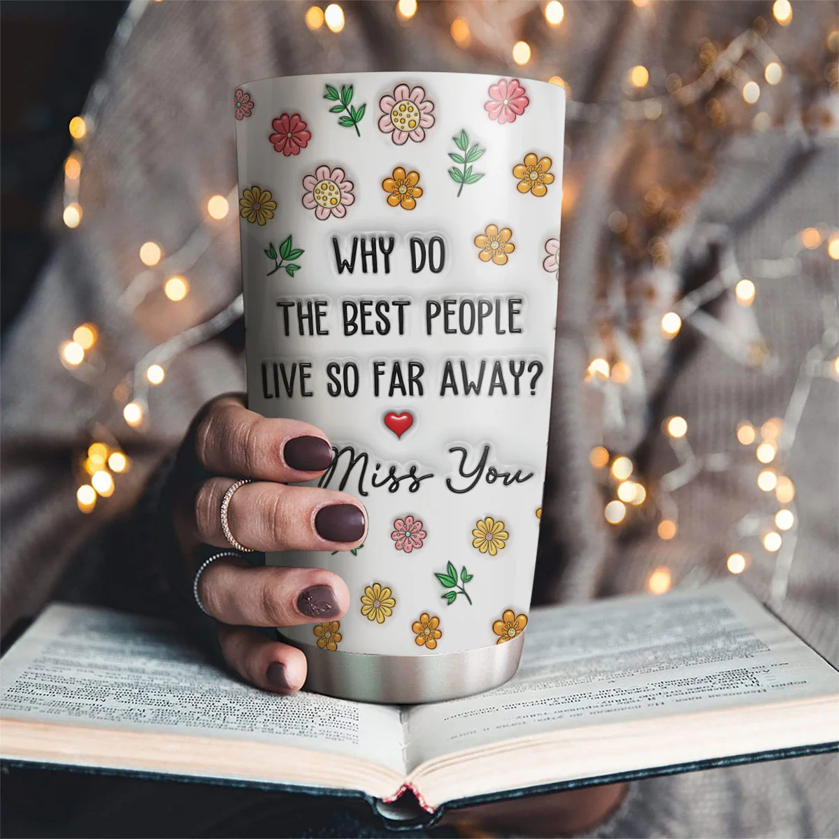 Best People Are Always Distant - Personalized Custom 3D Inflated Effect Tumbler - Image 2