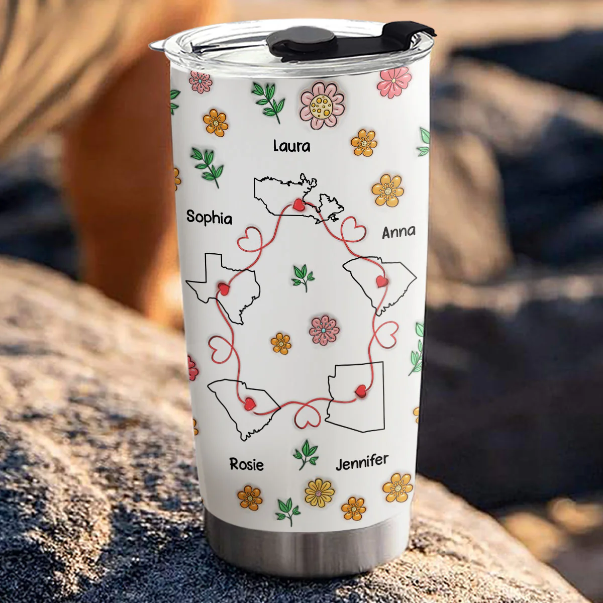 Best People Are Always Distant - Personalized Custom 3D Inflated Effect Tumbler - Image 4