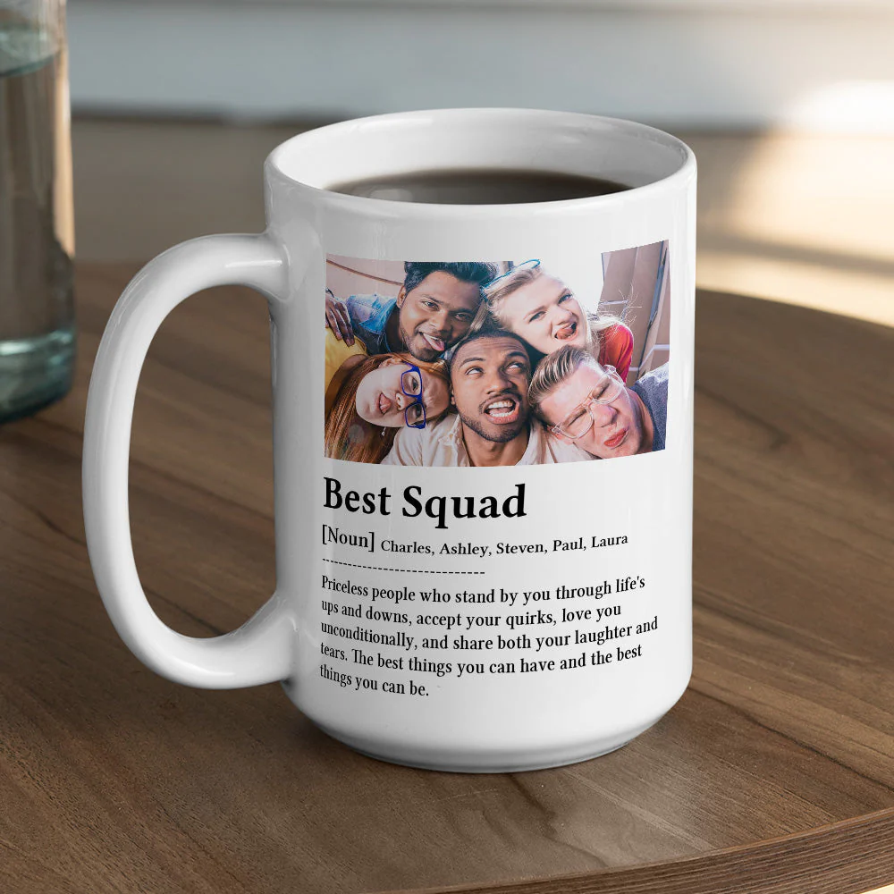 Best Squad - Personalized Custom Coffee Mug - Image 5